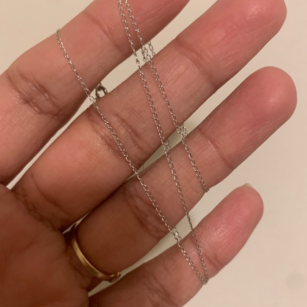 14k White Gold Chain